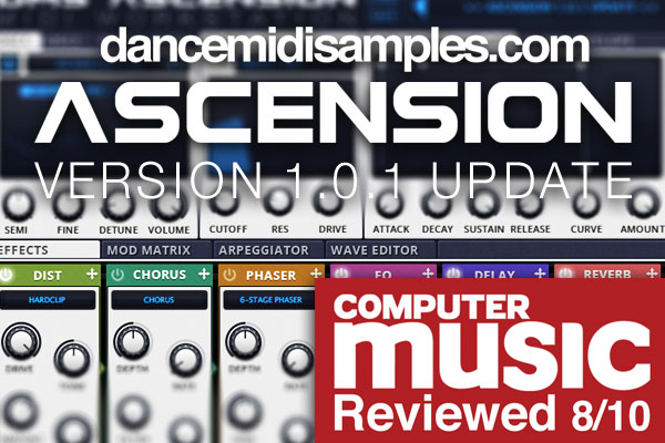 Ascension VST Synthesizer - Version 1.0.1 Out Now!