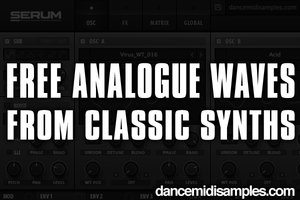 Download Single Cycle waveforms from CLASSIC synths!