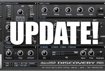 discoDSP Update Discovery Pro!